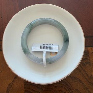 Certified Grade A Burma Jade Icy Piao Hua Bangle – 57.1mm
